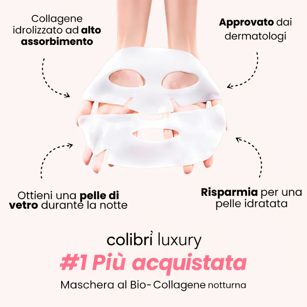 Maschera al Bio-Collagene – Antirughe & Idratazione Profonda