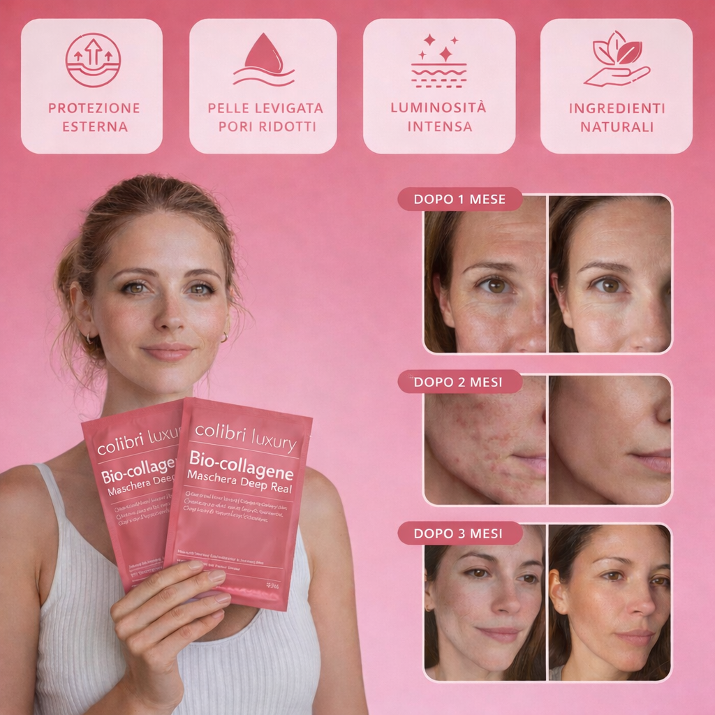 Maschera al Bio-Collagene – Antirughe & Idratazione Profonda